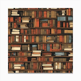 Bookshelves Canvas Print