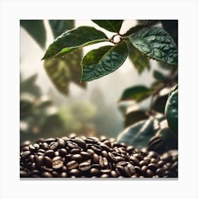 Coffee Beans In The Forest 6 Canvas Print