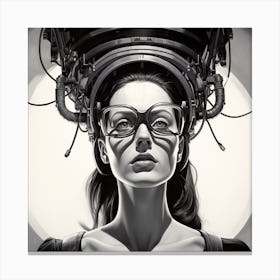 Futuristic Woman 5 Canvas Print