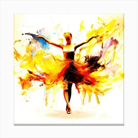 Dance Girl Dance - Ballerina Dancer Canvas Print