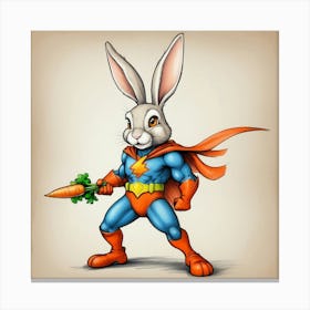 Super Bunny 22 Canvas Print