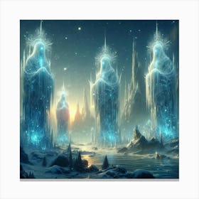 Ice Angels Canvas Print