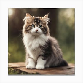 Coon Kitten Canvas Print