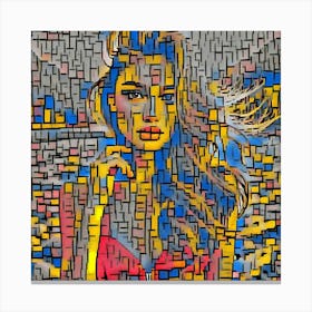 Mosaic Girl Canvas Print