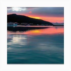 Sunset In Hawaii 1 Canvas Print