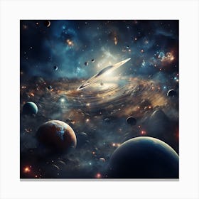 Space Galaxy Canvas Print