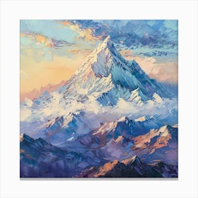 Mountain At Sunset Canvas Print