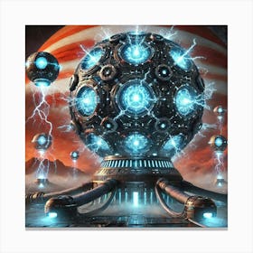 A Sci Fi Depiction Of The Tempest Nexus Visual Canvas Print