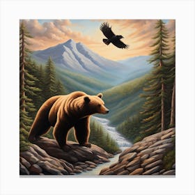 Bear dream Canvas Print