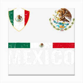 Mexico Soccer Team Distressed Canvas Print