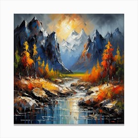 Mountain Landscape Canvas Print