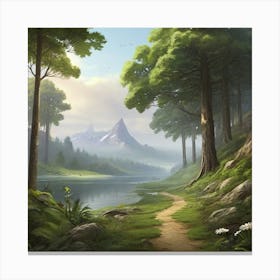 nature realistic Canvas Print