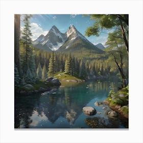 Landscape Painting Canvas Print