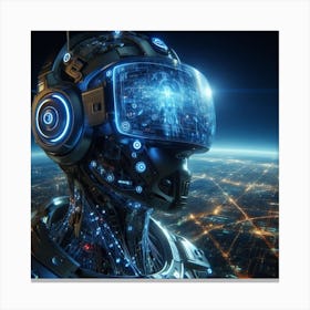 Futuristic Robot 64 Canvas Print