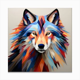 Abstract modernist Wolf 1 Canvas Print
