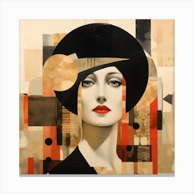 Deco Woman Canvas Print