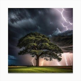 Lightning Tree 2 Canvas Print