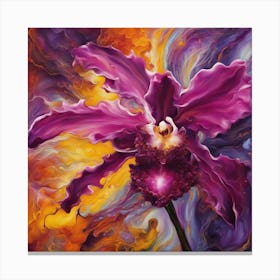 Purple Orchid Canvas Print