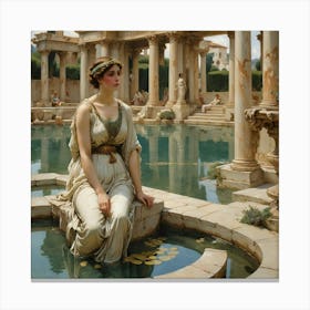 the fair bather Canvas Print