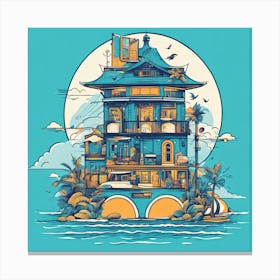 Asian House Canvas Print