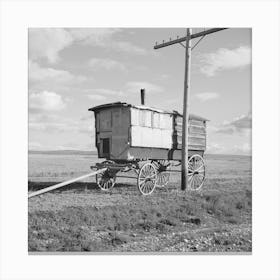 Old School Bus, Williams County, North Dakota By Russell Lee Canvas Print