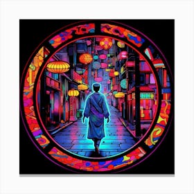 Neon City 2 Canvas Print