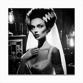 The Bride of Frankenstein Canvas Print