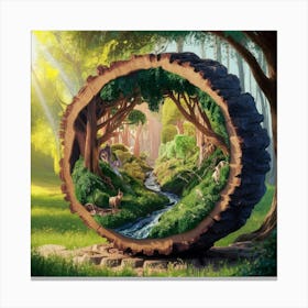 Tree In The Forest 1 Canvas Print