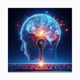 Key To The Brain Canvas Print