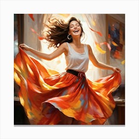 Dancer In The Wind Canvas Print