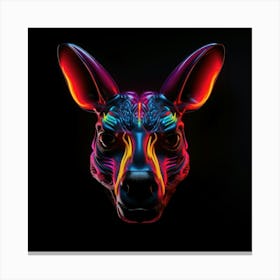 Neon Kangaroo 2 Leinwandbild