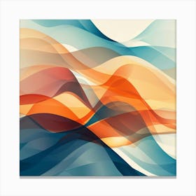 Abstract Wave Painting 5 Canvas Print