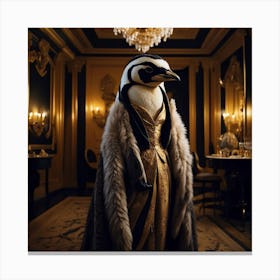 Queen Penguin Canvas Print