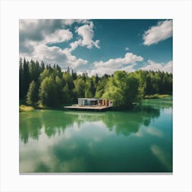 House On The Lake 9 Canvas Print