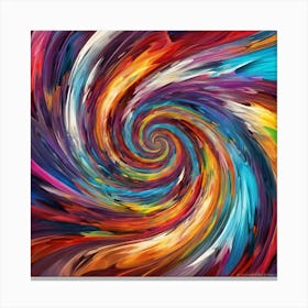 Spiral Painting Canvas Print