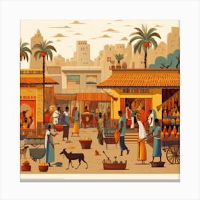 Egyptian Market Canvas Print