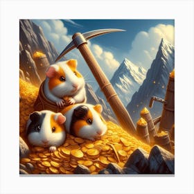 Mountain Coin Rush by M.C Guinea Canvas Print