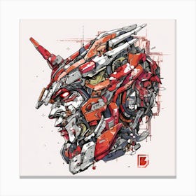 Transformers Head Canvas Print