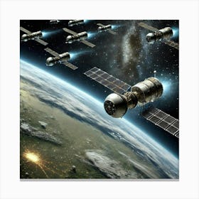 Surveillance Stations Location Converted Canvas Print