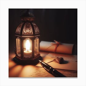 Romantic Lantern Canvas Print