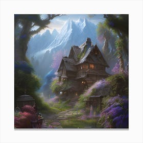 Witches Cottage Canvas Print