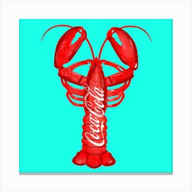 Lobster Coke Canvas Print