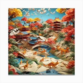 Origami Art 1 Canvas Print