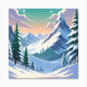 Winter Landscape 1 Canvas Print