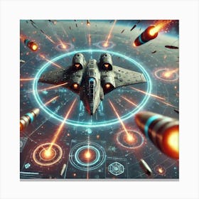 Nebula Weaver Anti Missile Defense Focused Converted Canvas Print