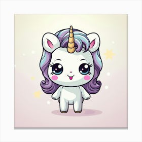 Cute Unicorn 768 Canvas Print