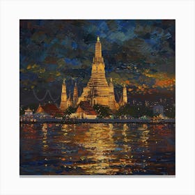 Thailand At Night 1 Canvas Print