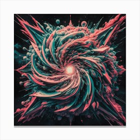 Psychedelic Spiral 1 Canvas Print