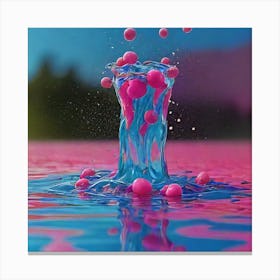 Water Splash 8 Canvas Print