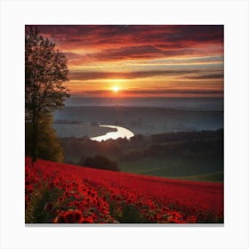 Sunset In England 1 Canvas Print